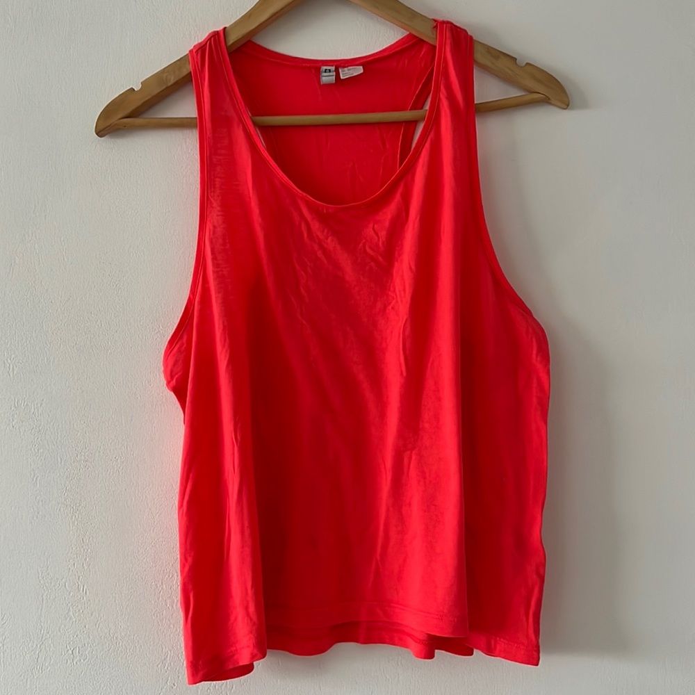 Divided Pink/Salmon Tank Top